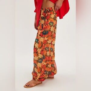 Free People Misty Printed Bubble Pant Size S NWT